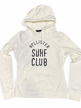Y2K Hollister Logo Surfwear White Hoodie